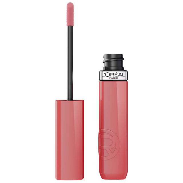 L'ORÉAL PARIS Infallible Lacque Resistance Liquid Lipstick, 600 Le Nu Rose, 0.13 fl oz-071249695425-LR-358139-1-LR eShop