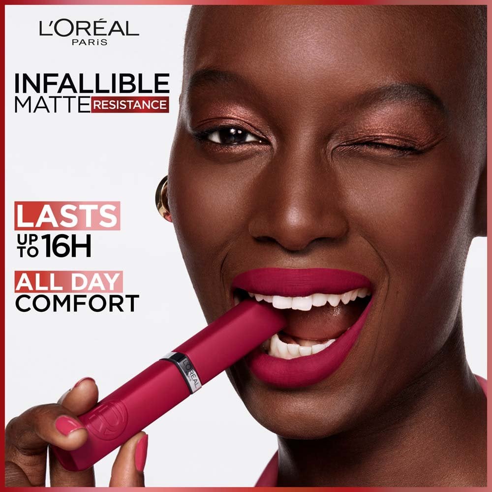 L'ORÉAL PARIS Infallible Matte Resistance Liquid Lipstick, 660 First Love, 0.16 fl oz-071249686935-LR-354590-6-LR eShop