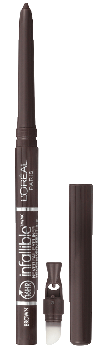 L'ORÉAL PARIS Infallible Never Fail Pencil Eyeliner with Built in Sharpener, 511 Black, 0.008 oz.-071249145234-LR-188107-2-LR eShop