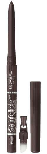 L'ORÉAL PARIS Infallible Never Fail Pencil Eyeliner with Built in Sharpener, 511 Black, 0.008 oz.-071249145234-LR-188107-2-LR eShop