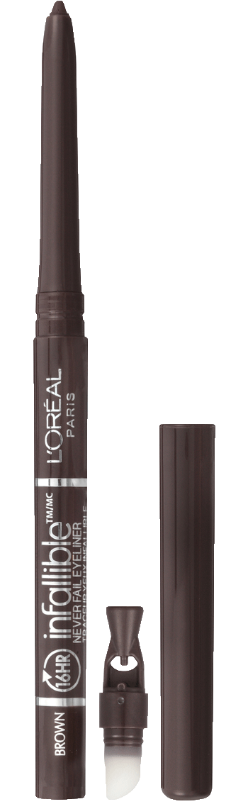 L'ORÉAL PARIS Infallible Never Fail Pencil Eyeliner with Built in Sharpener, 531 Brown, 0.008 oz.-071249145258-LR-188109-2-LR eShop