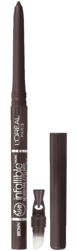 L'ORÉAL PARIS Infallible Never Fail Pencil Eyeliner with Built in Sharpener, 581 Black Brown, 0.008 oz.-071249145241-LR-188108-2-LR eShop
