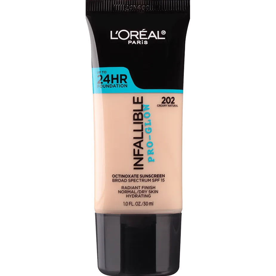 L'ORÉAL PARIS Infallible Pro-Glow Foundation, 202 Creamy Natural, 1 fl. oz.-071249330432-LR-300983-1-LR eShop