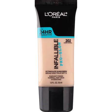 L'ORÉAL PARIS Infallible Pro-Glow Foundation, 202 Creamy Natural, 1 fl. oz.-071249330432-LR-300983-1-LR eShop