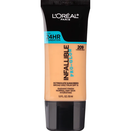 L'ORÉAL PARIS Infallible Pro-Glow Foundation, 209 Caramel Beige, 1 fl. oz.-071249330524-LR-300979-1-LR eShop