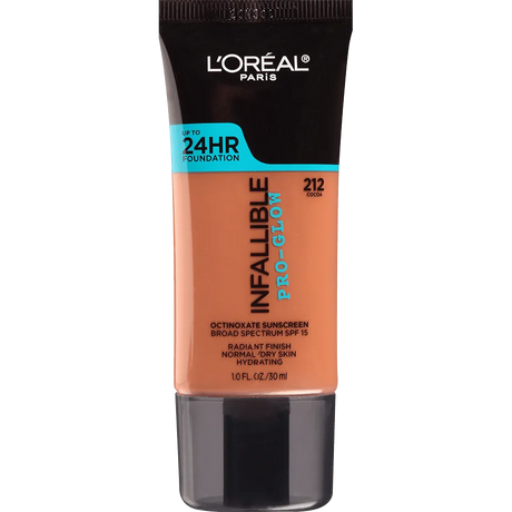 L'ORÉAL PARIS Infallible Pro-Glow Foundation, 212 Cocoa, 1 fl. oz.-071249330548-LR-300982-1-LR eShop