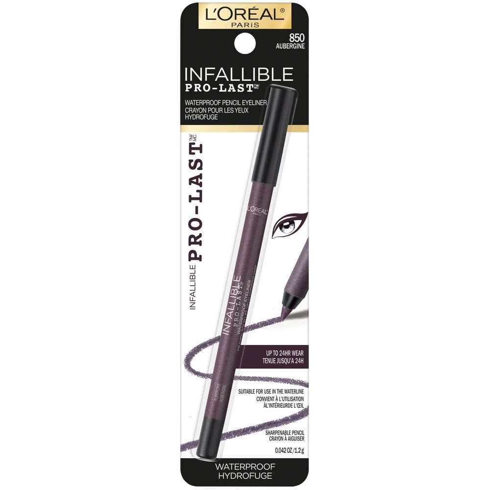 L'ORÉAL PARIS Infallible Pro-Last Waterproof, Up to 24HR Pencil Eyeliner, 850 Aubergine, 0.042 oz.-071249385937-LR-327205-1-LR eShop