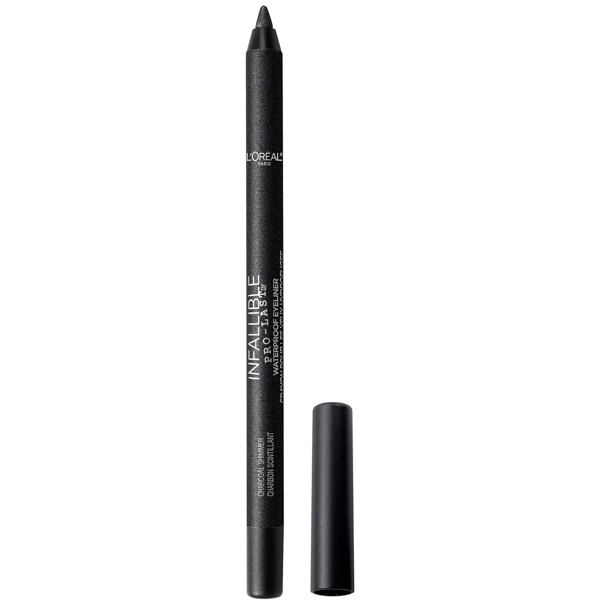 L'ORÉAL PARIS Infallible Pro-Last Waterproof, Up to 24HR Pencil Eyeliner, 890 Charcoal Shimmer, 0.042 oz.-071249385197-LR-336552-3-LR eShop