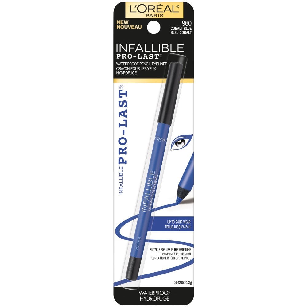 L'ORÉAL PARIS Infallible Pro-Last Waterproof, Up to 24HR Pencil Eyeliner, 960 Cobalt Blue, 0.042 oz.-071249357644-LR-318750-1-LR eShop
