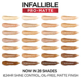 L'ORÉAL PARIS Infallible Pro-Matte Blendable Foundation, Oil Free, 107.5 Ivory Beige, 1 fl. oz.-071249361627-LR-331892-5-LR eShop