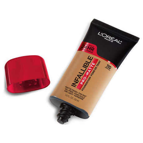 L'ORÉAL PARIS Infallible Pro-Matte Blendable Foundation, Oil Free, 110 Creme Cafe, 1 fl. oz.-071249293096-LR-279715-2-LR eShop