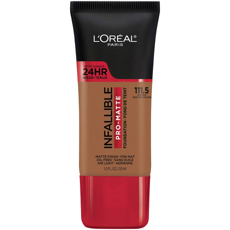 L'ORÉAL PARIS Infallible Pro-Matte Blendable Foundation, Oil Free, 111.5 Nutmeg, 1 fl. oz.-071249412190-LR-336968-1-LR eShop
