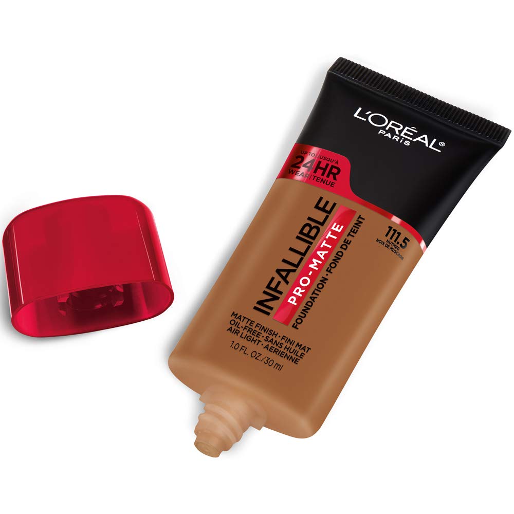 L'ORÉAL PARIS Infallible Pro-Matte Blendable Foundation, Oil Free, 111.5 Nutmeg, 1 fl. oz.-071249412190-LR-336968-2-LR eShop