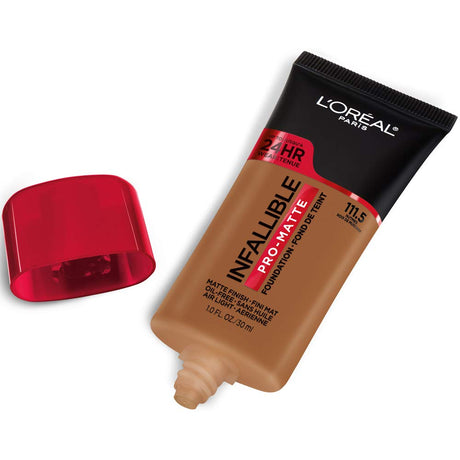 L'ORÉAL PARIS Infallible Pro-Matte Blendable Foundation, Oil Free, 111.5 Nutmeg, 1 fl. oz.-071249412190-LR-336968-2-LR eShop