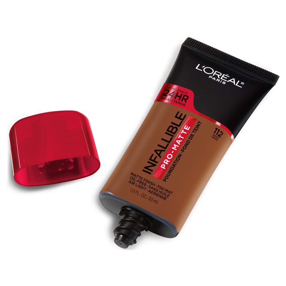 L'ORÉAL PARIS Infallible Pro-Matte Blendable Foundation, Oil Free, 112 Cocoa, 1 fl. oz.-071249293119-LR-279714-2-LR eShop