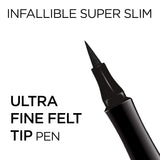 L'ORÉAL PARIS Infallible Super Slim Long-Lasting Liquid Eyeliner, 401 Brown, 0.034 fl. oz.-071249350126-LR-315137-4-LR eShop