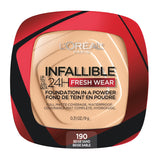 L'ORÉAL PARIS Infallible Up to 24H Fresh Wear Foundation in a Powder, matte finish, 190 Beige Sand, 0.31 oz-071249651322-LR-342403-1-LR eShop