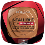 L'ORÉAL PARIS Infallible Up to 24H Fresh Wear Foundation in a Powder, matte finish, 355 Sienna, 0.31 oz-071249627860-LR-342409-1-LR eShop