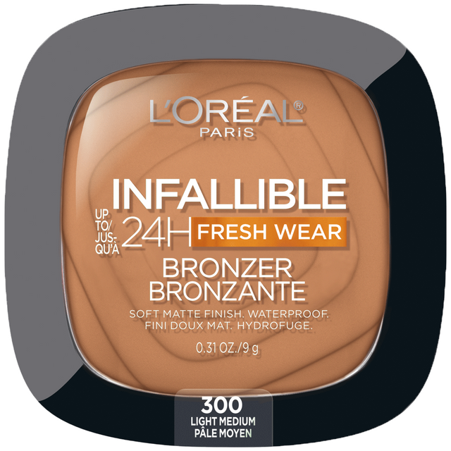 L'ORÉAL PARIS Infallible Up to 24H Fresh Wear Soft Matte Bronzer, 300 Light medium, 0.31 oz-071249664179-LR-345569-1-LR eShop