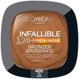 L'ORÉAL PARIS Infallible Up to 24H Fresh Wear Soft Matte Bronzer, 400 Tan, 0.31 oz-071249664193-LR-345568-1-LR eShop