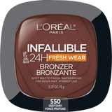 L'ORÉAL PARIS Infallible Up to 24H Fresh Wear Soft Matte Bronzer, 550 Deep Dark, 0.31 oz-071249664223-LR-345570-1-LR eShop