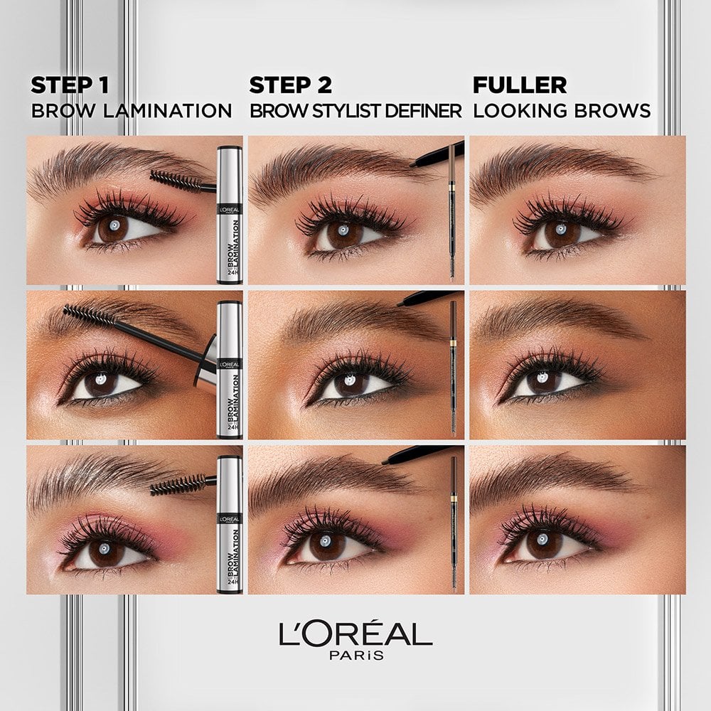 L'ORÉAL PARIS Infallible Up To 24H Wear Brow Lamination, Transparent, 0.16 fl oz-071249685877-LR-354579-6-LR eShop