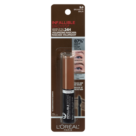 L'ORÉAL PARIS Infallible Volumizing 24H Wear Brow Mascara, 005 Brunette, 0.13 fl oz-071249675861-LR-349408-1-LR eShop