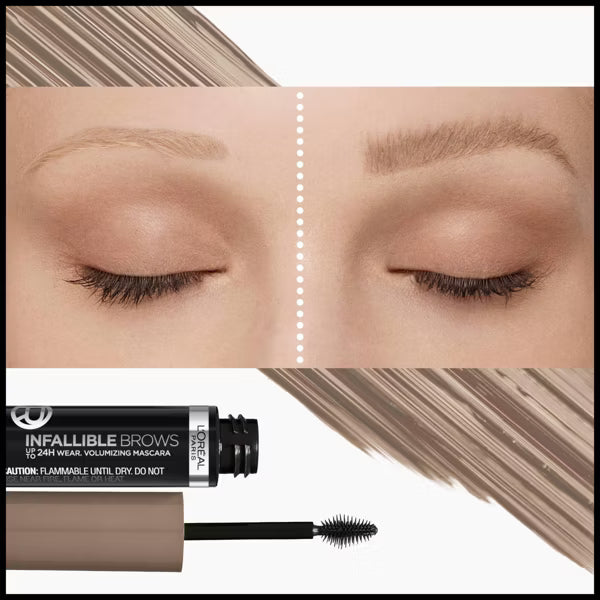 L'ORÉAL PARIS Infallible Volumizing 24H Wear Brow Mascara, 008 Light Blonde, 0.13 fl oz-071249675823-LR-349409-3-LR eShop