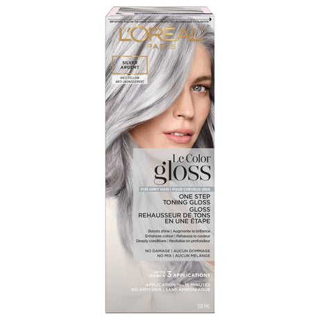 L'ORÉAL PARIS Le Color One Step Toning Hair Gloss - Silver, 4 oz-071249629581-LR-361827-1-LR eShop