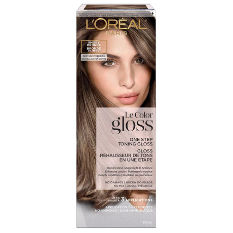 L'ORÉAL PARIS Le Color One Step Toning Hair Gloss - Smoky Bronde, 4 oz-071249642269-LR-361828-1-LR eShop