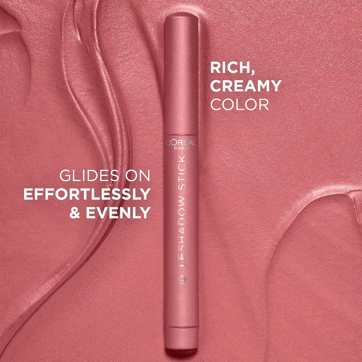 L'ORÉAL PARIS Le Shadow Stick Blendable Cream Eyeshadow Stick, 118 Cloudy Rose, 0.049 oz-071249689332-LR-354594-5-LR eShop