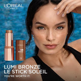 L'ORÉAL PARIS Lumi Bronze Le Stick Soleil Bronzer, 130 Sunset Doré, 0.31 oz-071249705704-LR-360335-4-LR eShop