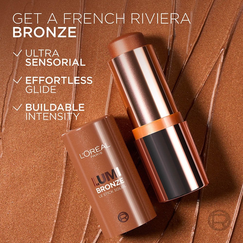L'ORÉAL PARIS Lumi Bronze Le Stick Soleil Bronzer, 130 Sunset Doré, 0.31 oz-071249705704-LR-360335-5-LR eShop