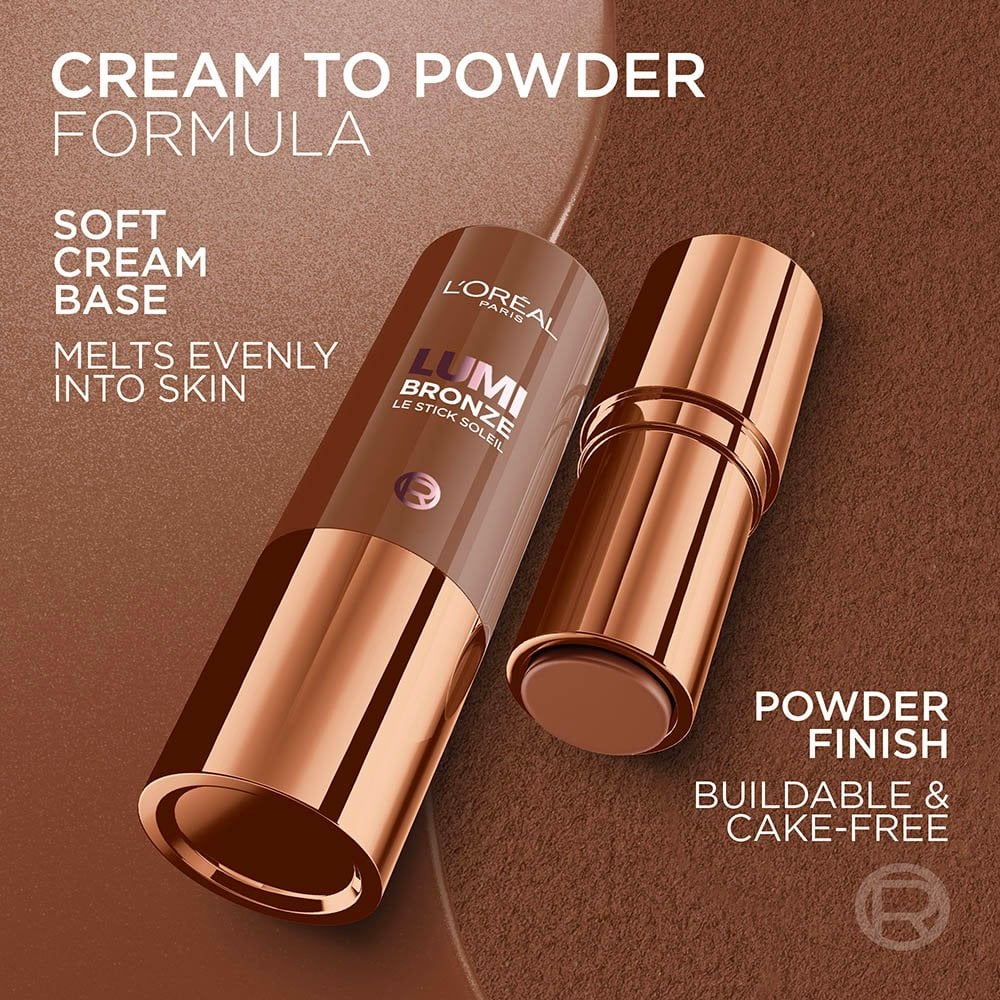 L'ORÉAL PARIS Lumi Bronze Le Stick Soleil Bronzer, 130 Sunset Doré, 0.31 oz-071249705704-LR-360335-8-LR eShop