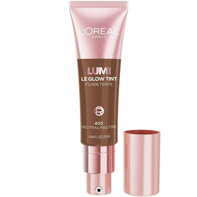 L'ORÉAL PARIS Lumi Le Glow Tint Liquid Skin Tint, 400 Neutral, 0.84 fl. oz.-071249692639-LR-356354-1-LR eShop