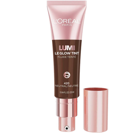 L'ORÉAL PARIS Lumi Le Glow Tint Liquid Skin Tint, 420 Neutral, 0.84 fl. oz.-071249692653-LR-356356-1-LR eShop