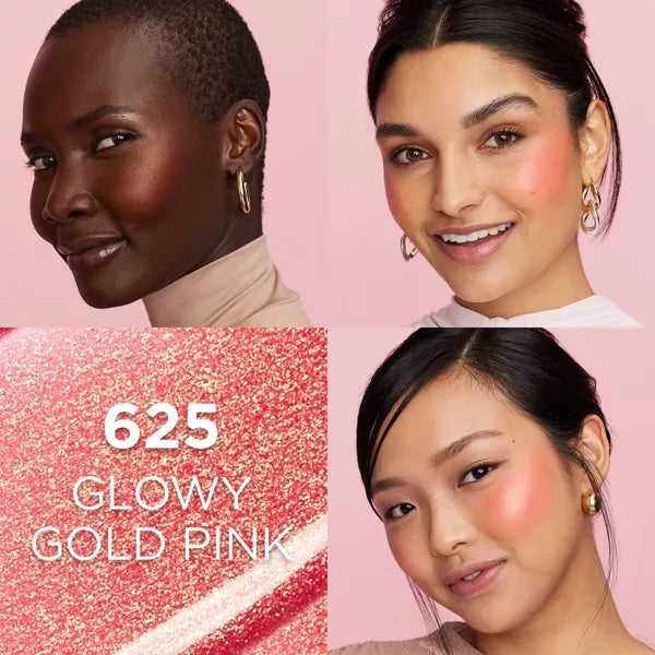 L'ORÉAL PARIS Lumi Le Liquid Blush, Intense Liquid Pigments, 625 Glowy Gold Pink, 0.33 fl oz-071249690611-LR-354605-3-LR eShop