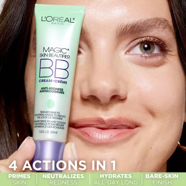 L'ORÉAL PARIS Magic BB Cream Face Makeup Anti-Redness with Vitamin C and E, 1 fl. oz.-071249283714-LR-272088-3-LR eShop
