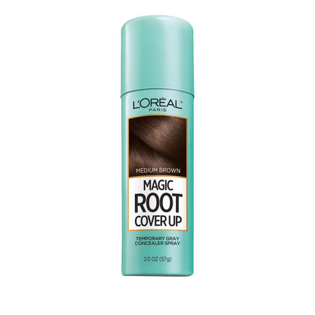 L'ORÉAL PARIS Magic Root Cover Up Temporary Gray Concealer Spray, Medium Brown, 2 oz.-071249318553-LR-296013-1-LR eShop