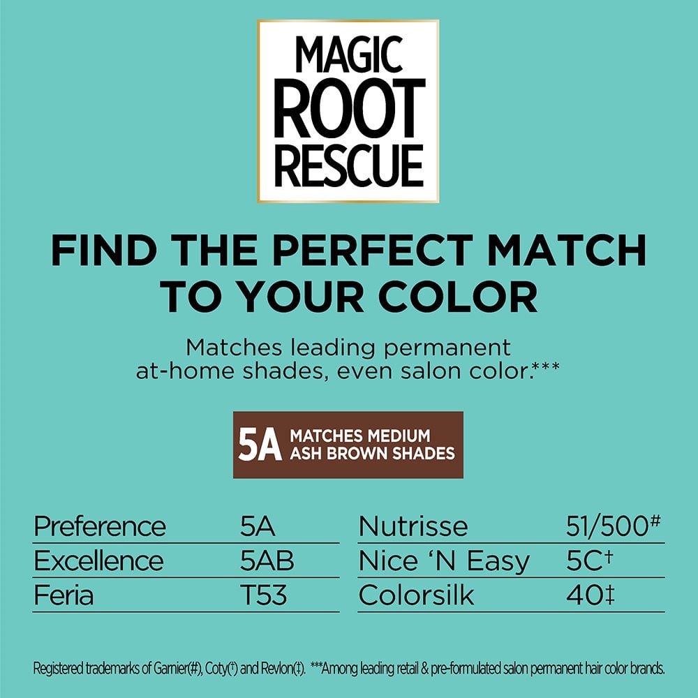 L'ORÉAL PARIS Magic Root Rescue 10 Minute Root Coloring Kit - 5A Medium Ash Brown-071249402412-LR-361770-3-LR eShop