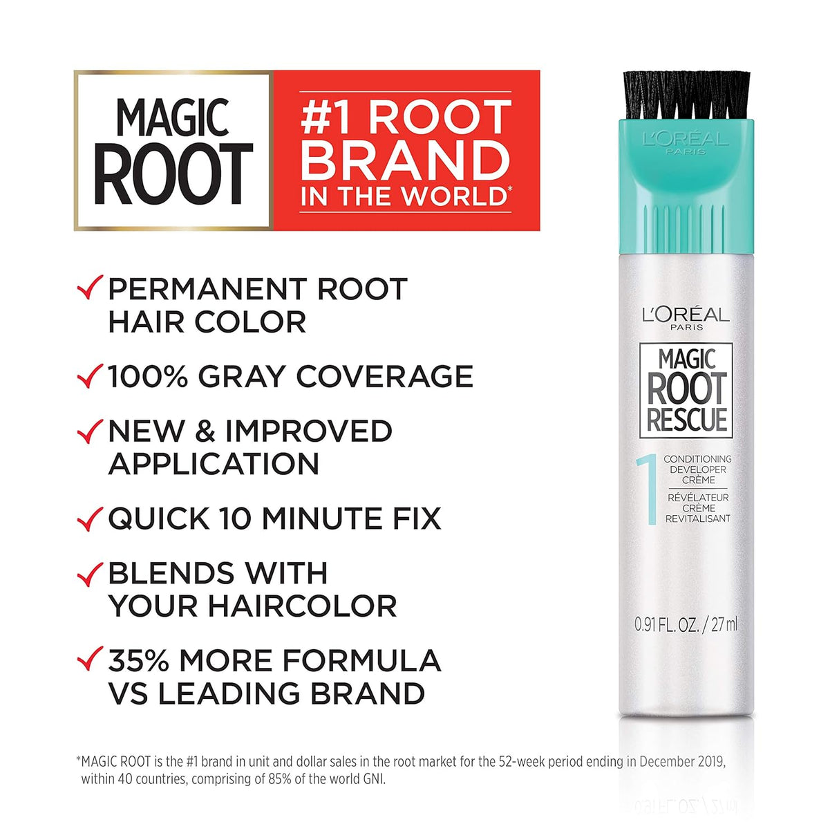 L'ORÉAL PARIS Magic Root Rescue 10 Minute Root Hair Coloring Kit, 5 Medium Brown-071249164457-LR-251867-4-LR eShop