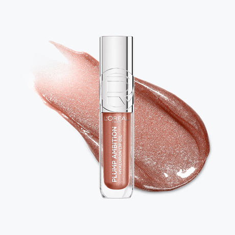 L'ORÉAL PARIS Plump Ambition Hyaluron Tinted Shimmer Lip Oil Plumping Lip Gloss, Peach Lights, 0.16 fl oz-071249710197-LR-362524-2-LR eShop