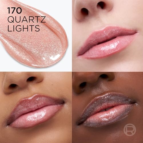 L'ORÉAL PARIS Plump Ambition Hyaluron Tinted Shimmer Lip Oil Plumping Lip Gloss, Quartz Lights, 0.16 fl oz-071249710180-LR-362523-3-LR eShop