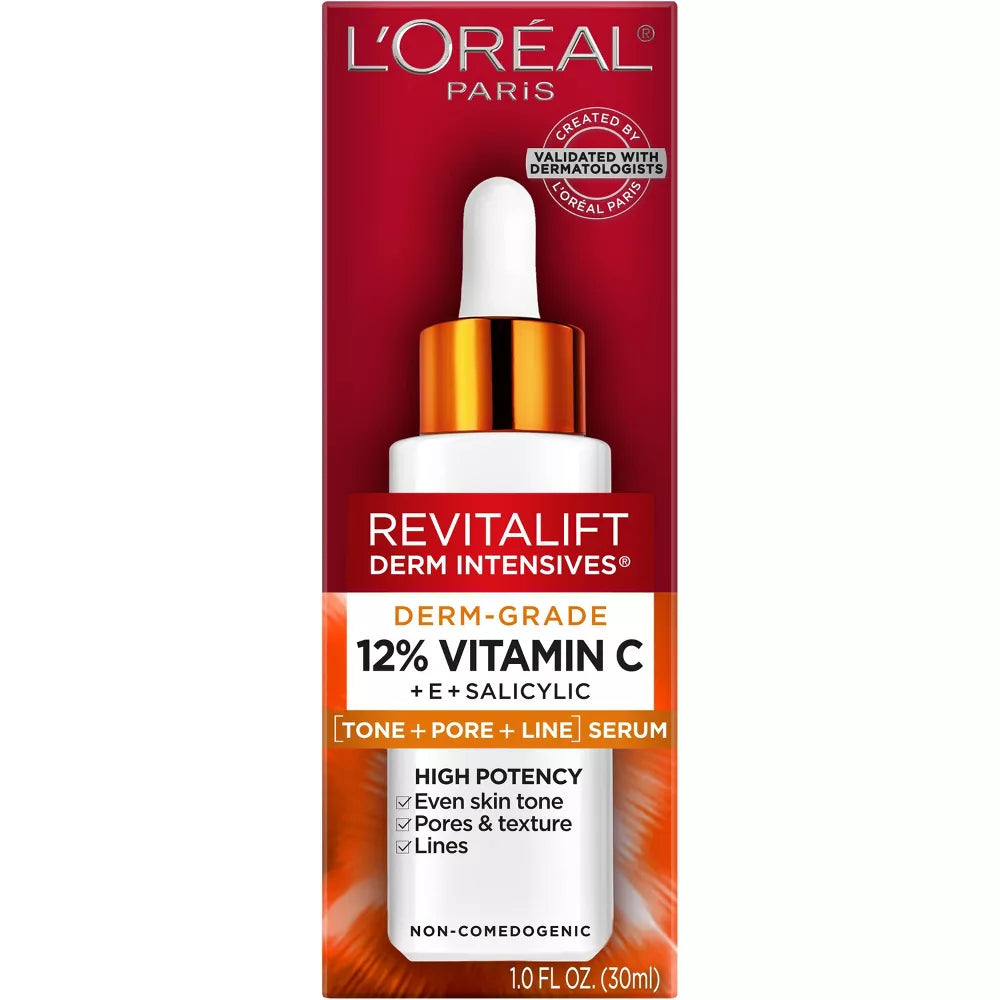 L'ORÉAL PARIS Revitalift 12% Vitamin C + E + Salicylic Serum, 1 fl. oz.-3600524053352-LR-352493-1-LR eShop