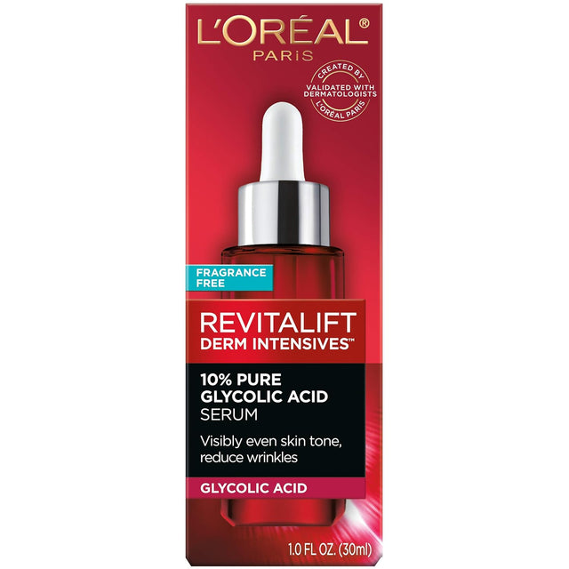 L'ORÉAL PARIS Revitalift Derm Intensives 10% Pure Glycolic Acid Face Serum, 1 oz.-071249403600-LR-334743-1-LR eShop