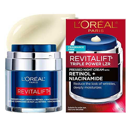 L'ORÉAL PARIS Revitalift Pressed Night Moisturizer with Retinol + Niacinamide, 1.7 oz-071249635865-LR-361705-1-LR eShop