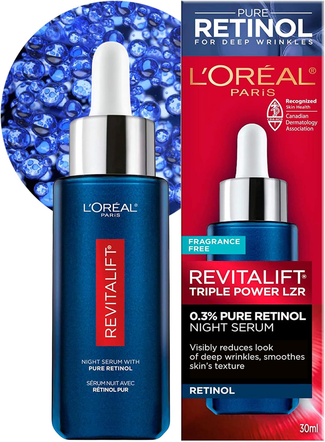 L'ORÉAL PARIS Revitalift Triple Power LZR Pure Retinol Night Serum, 1 fl oz-071249419182-LR-338719-1-LR eShop
