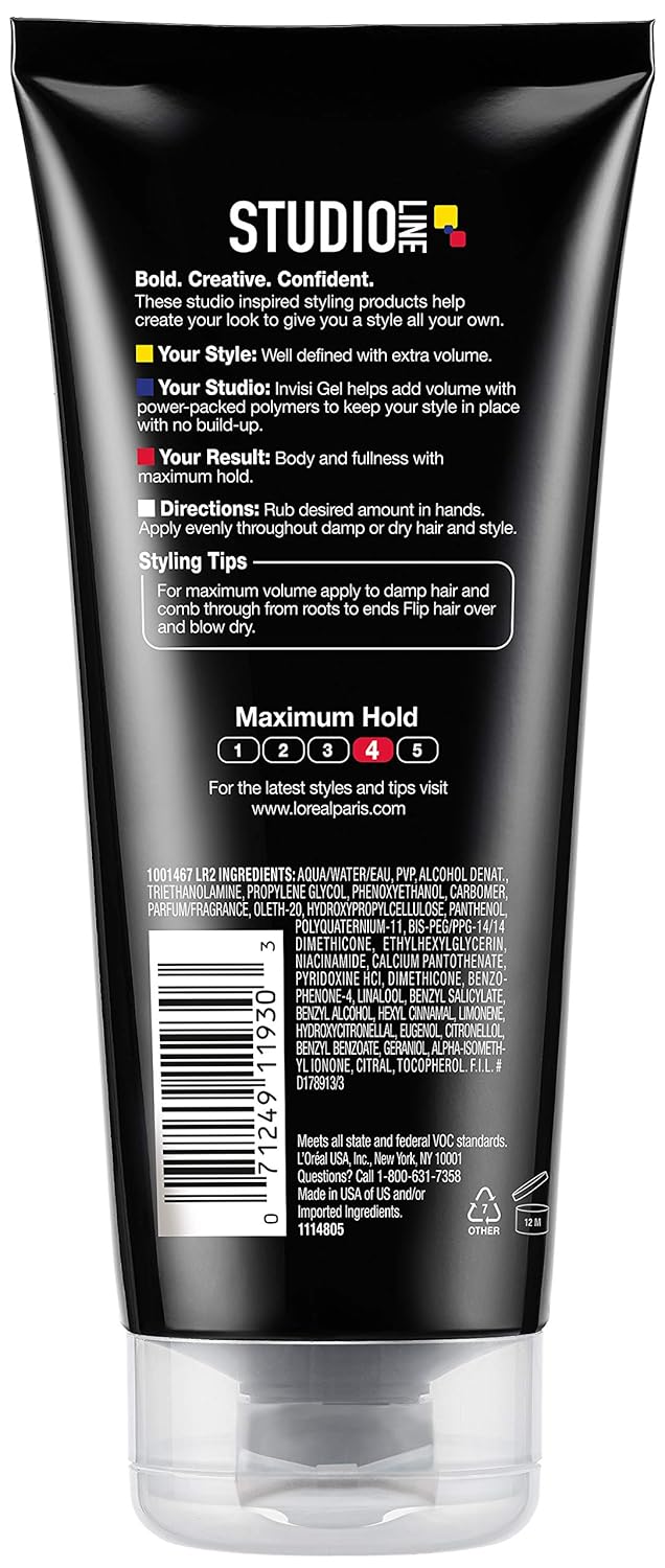 L'ORÉAL PARIS Studio Line Above it All Invisi Gel - Max Hold, 6.8 oz-071249119303-LR-361605-2-LR eShop