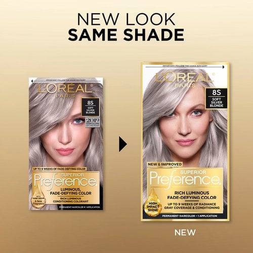 L'ORÉAL PARIS Superior Preference Fade-Defying Color + Shine System - 8S Soft Silver Blonde-071249383247-LR-361766-2-LR eShop