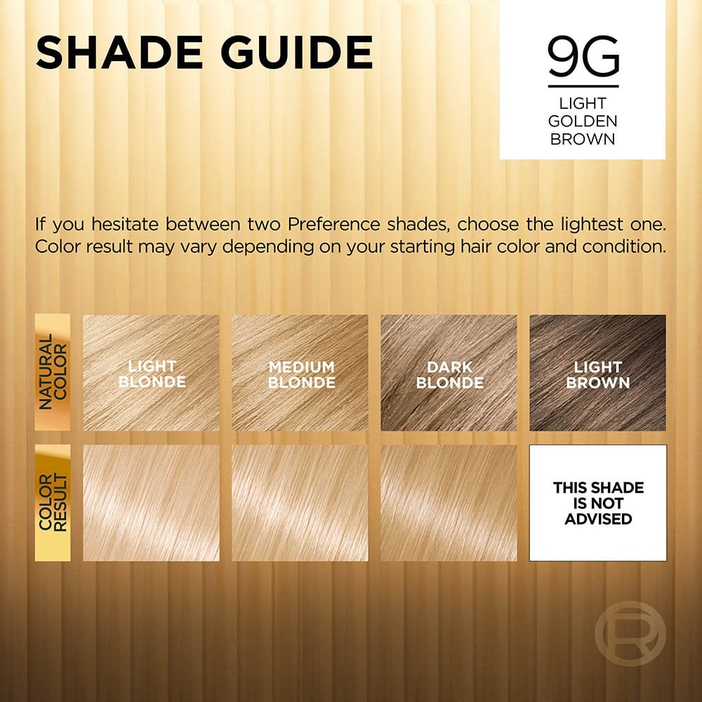 L'ORÉAL PARIS Superior Preference Fade-Defying Color + Shine System - 9G Light Golden Blonde-071249253267-LR-251845-5-LR eShop